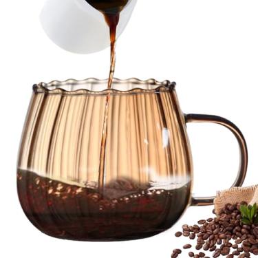 Imagem de Caneca transparente | Canecas de chá de café de abóbora antiderrapantes 400ML estéticas | Adereços de cabine fotográfica para festa com leite, chá, leite em pó, água com gás, café quente, aidong