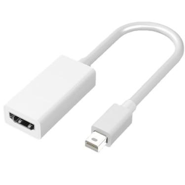 Imagem de ZEZEFUFU Mini conversor DP para HDMI para laptop/monitor/projetor, mini DisplayPort 4K 30hz para cabo adaptador HDMI
