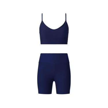 Imagem de Kit Top E Bermuda Esportiva Proteção UV Hering Sports-Feminino