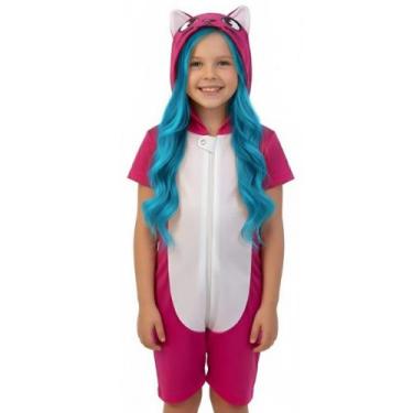 Imagem de Fantasia Infantil Roupa Safari Leão Porco Coelho Tubarão Com Zíper e R