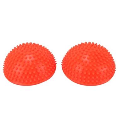 Imagem de TARSHYRY Pods de Equilíbrio, Treinador de Estabilidade Semicírculo de 2 Peças Com Pontos Elevados para Equilíbrio Corporal Central, Crianças Praticam Exercícios de Reabilitação de Ioga, (Laranja)