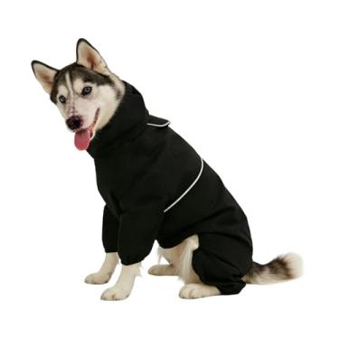 Imagem de Jaqueta para cães, roupa de neve respirável e confortável | Macacão para cães | para Natal, férias, neve, chuva, caminhada, atividades ao ar livre, compras, acampamento