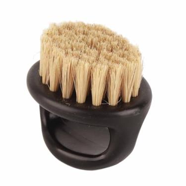 Imagem de Dioche Escova de Barbear Portátil de lã Macia e Densa, Multifuncional, Removedor de Poeira, Escova de Limpeza para Homens, Barbearia, Salão de Beleza, Alça Abs (de barba)