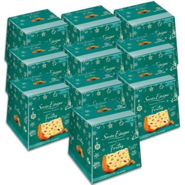 Imagem de Mini Panettone Tradicional Frutas Santa Edwiges Kit 10un 80g