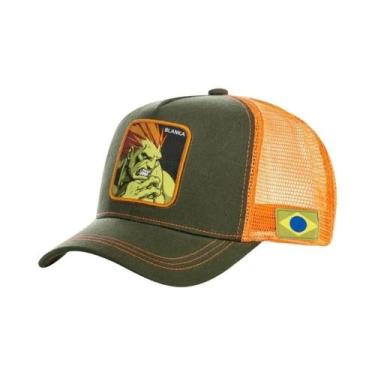 Imagem de Boné De Beisebol Ajustável Com Rede Estilo Street Fighter, Bordado Com