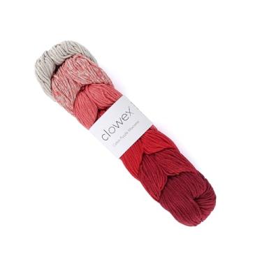 Imagem de Clowex Cordão de macramê de algodão trançado com 7 cores, fio de macramê artesanal variegado de 3 mm x 218 m, cordão de artesanato arco-íris, corda de macramê multicolorido para crochê e tricô