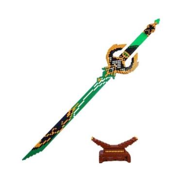 Imagem de Espada Samurai Faca Ninja Blocos De Montar Brinquedo Para Crianças Mod