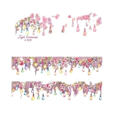 Imagem de Fita Washi DIY De 200cm, Tema De Lâmpada PET Leve, Álbum De Fotos, Cal