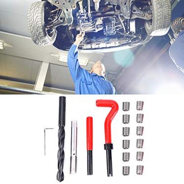 Imagem de Generic Kit de Reparo de Rosca Conjunto de Insertos de Rosca M12x1.5 de Alta Resistência para Máquinas Industriais para Aço Inoxidável, Com Broca Espiral e Inserto de Reparo de para Comutadores de