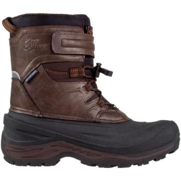 Imagem de Ice Fields Andrew 2 Botas de inverno masculinas feitas à mão de couro, quentes, isoladas, à prova d'água, Marrom, 39