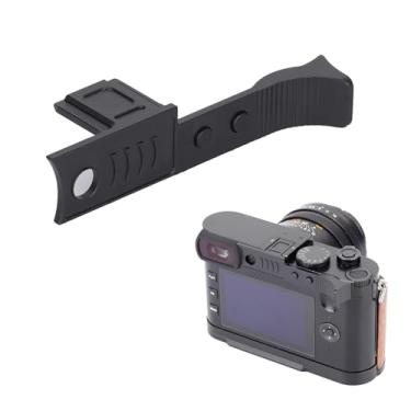 Imagem de SZZCNOX Punho de metal para Leica Q3 Q2, apoio de mão para descanso de polegar com protetor de tampa de sapata quente para acessórios de câmera Leica Q3/Q2, melhor equilíbrio e aderência segura