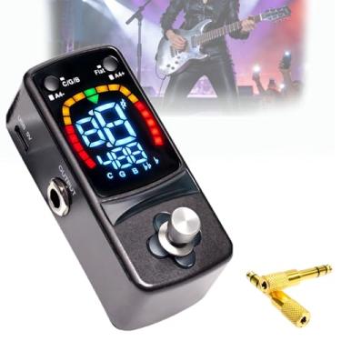 Imagem de Pedal Afinador De Guitarra, Afinador CromáTico Compacto,Temperamento Igual De Doze Tons, Caixa De Metal, Para AfinaçõEs PadrãO E Alternativas De Guitarra E Baixo