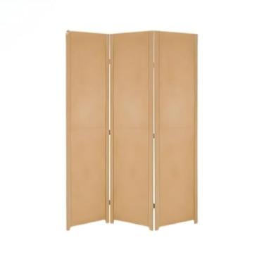 Imagem de Biombo Divisor de Ambientes MDF 4 Folhas Bipartido - Ideal para Home Office, Sala e Quarto, Separador Decorativo e Prático para Espaços Residenciais (SOLIDO)