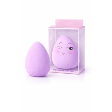 Imagem de Esponja Mágica Glow Puff para Maquiagem, Rosa, Ultra Macia, Expansível, Formato Anatômico