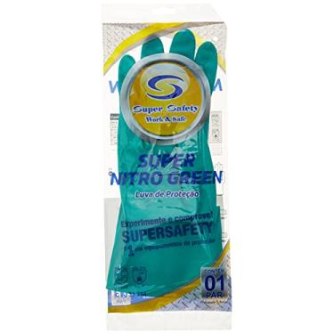 Imagem de Luva de Látex Nitrílico com Forro Super Green - Super Safety