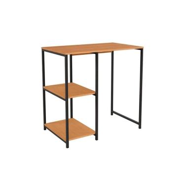 Imagem de Bar de Sala Jantar Industrial LI044 c/ 2 Prateleiras Canela/Preto - Kappesberg