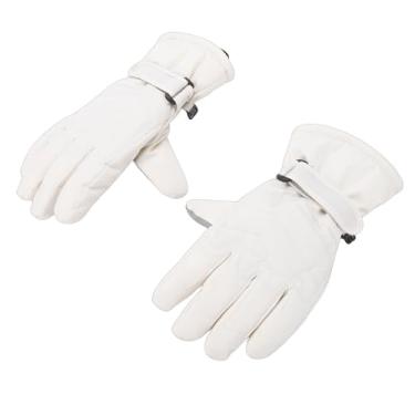 Imagem de SUNGOOYUE Luvas de Inverno para Homens e Mulheres, Luvas de Neve Com Tela Sensível Ao Toque à Prova de Com Aderência para Esqui, Snowboard, Ciclismo, Condução (Branca)