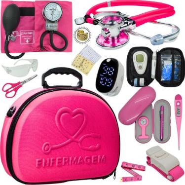 Imagem de Kit Enfermagem Maleta Medica Super Luxo Completa Promocao - Love Saude