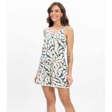 Imagem de Pijama Regata Feminino Regata Infinita Cor Verde, P, Verde