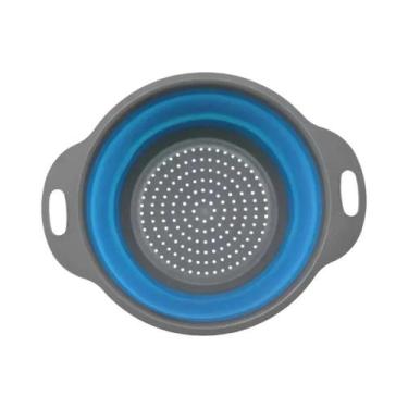 Imagem de Escorredor De Silicone Dobrável 2PCS Para Cozinha, Cesto De Drenagem P