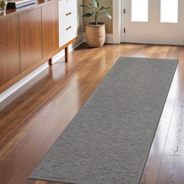 Imagem de LEKEEPGO Tapete de porta longo 61 cm x 149 cm, tapete antiderrapante, entrada interna, suporte de borracha, capacho interno, lavável, absorvente, baixo perfil, entrada resistente à sujeira no interior