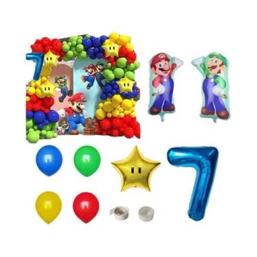 Imagem de Decoração De Balões De Folha Para Festa De Aniversário Infantil Super 