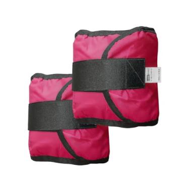 Imagem de Par de Caneleiras de Peso - Rosa - 500g -Treino, Fisioterapia e Exercícios