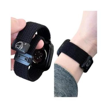 Imagem de Pulseira De Nylon Trançada Com Fecho Magnético Para Apple Watch iWatch