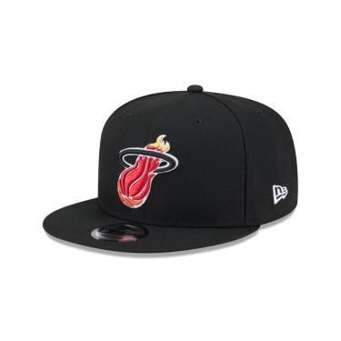 Imagem de BONE NEW ERA 9FIFTY MIAMI HEAT NBA HARDWOOD PRETO-Masculino
