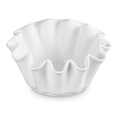 Imagem de PRATO RUFFLE LE CREUSET FUNDO 21CM EM CERÂMICA BRANCO 81138210100007