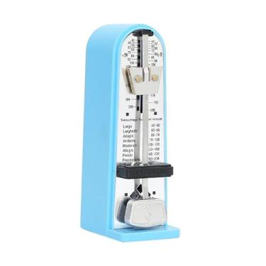 Imagem de JWQFBC Metrônomo Mecânico Profissional, Prático, com Som Alto, Metrônomo Universal para Violino, Bateria, Piano E Outros Instrumentos, azul