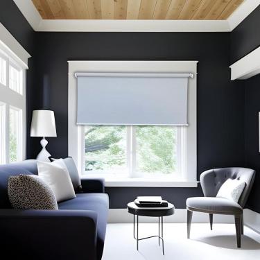 Imagem de Persiana Rolo Tecido Tela Solar Cinza 160 L X 160 A Cm