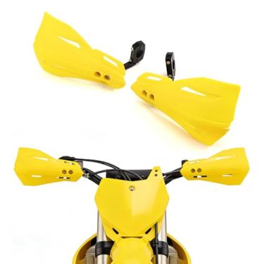 Imagem de Protetor de mão para guidão de motocicleta 22 28 mm para Dirt Bike Motorcycle MX Supermoto Racing ATV Motocross HandGuards (Amarelo)