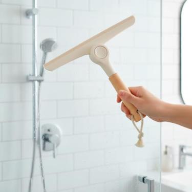 Imagem de Rodo para Bancada com Cabo de Bambu e Cabeça Articulada – Ideal para Pia, Cozinha e Banheiro