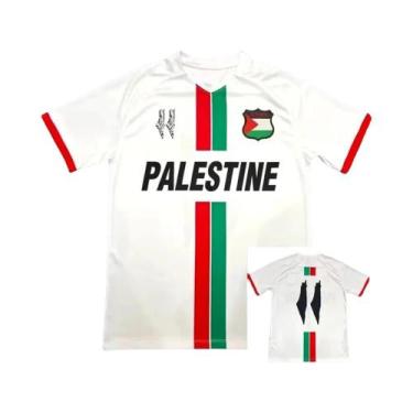 Imagem de Camisa De Futebol Infantil Masculina Palestina, Uniforme De Verão Para