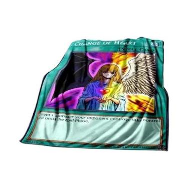 Imagem de Cobertor De Pelúcia Macio Dragão Branco De Olhos Azuis Yu Gi Oh Anime 