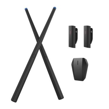 Imagem de 1 Conjunto de Bateria Virtual Somatosensorial Baquetas Ar Instrumento Musical para Estúdio em Casa Camping