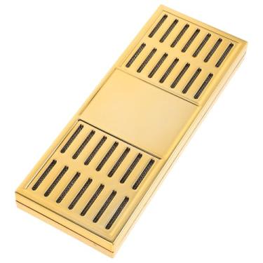 Imagem de Mipcase Umidificador portátil para charutos com acabamento dourado, pequeno umidificador de mesa para acessórios de tabaco, recipiente retangular de umidificação de viagem para uso em bar e carro