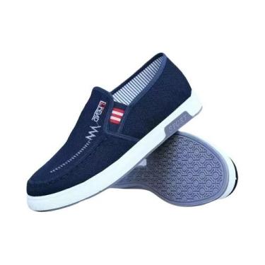 Imagem de Tênis Slip-On Masculino Respirável De Lona Para Jovens, Caminhada, Tên