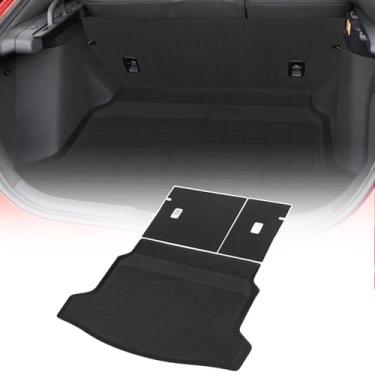 Imagem de YEBOOCA Forro de carga compatível com Honda Civic 2022-2026 Hatchback Tapete de porta-malas protetor de capa de assento traseiro (tapetes de encosto + tapete de porta-mala)