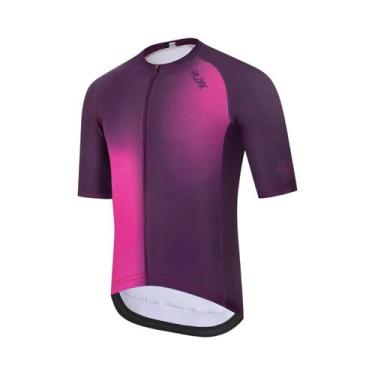 Imagem de Camisa De Ciclismo Masculina De Manga Curta Com Zíper Completo, Respir