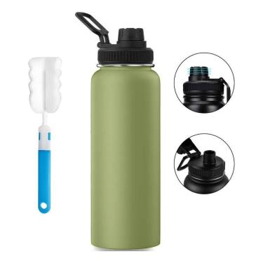 Imagem de Garrafa Térmica 1200Ml Isolada A Vácuo Água Gelada Esporte C