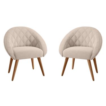 Imagem de Conjunto Poltrona Para Sala De Recepção Celina Inca Areia