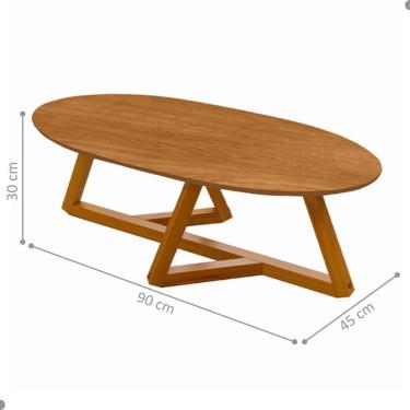 Imagem de Mesa Oval De Centro Para Sala Miami Nature