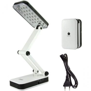 Imagem de Luminária De Mesa Articulada 24 Leds Recarregável Abajur Dpled-5S Led-666