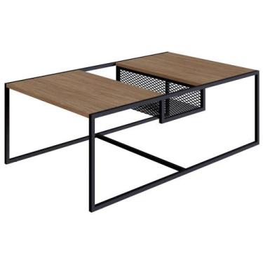 Imagem de Mesa De Centro 100Cm Est Aço York Hanover Artesano Hanover - ARTESANO 