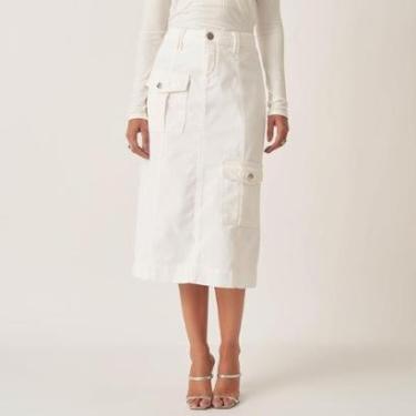 Imagem de Saia Jeans Midi Bolso Cargo Frontal-Feminino