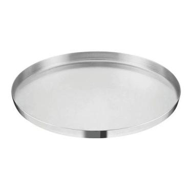 Imagem de Assadeira 35cm Para Pizza Rochedo Dura Polida Alumínio