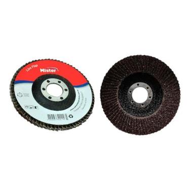 Imagem de Disco Lixa Flap Reto 4.1/2 Grão 80 Esmerilhadeira Mister