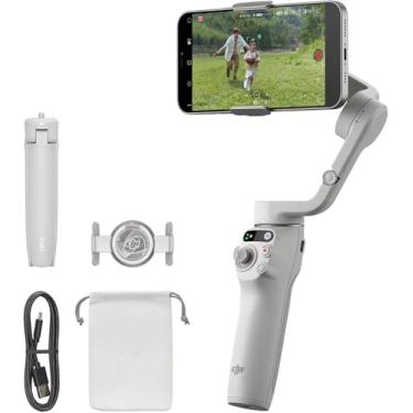 Imagem de DJI Osmo Mobile 6, Gimbal de telefone de 3 eixos, rastreamento de objetos, haste de extensão integrada, portátil e dobrável, estabilizador gimbal para iPhone, Android, YouTube TikTok Video, cinza